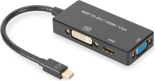Accesoriu laptop assmann Mini DisplayPort - HDMI + DVI + VGA (AK-340419-002-S)