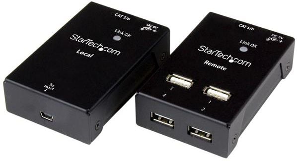 Accesoriu laptop startech - USB negru (USB2004EXTV)