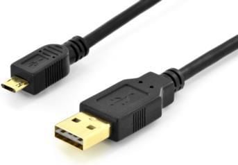 Accesoriu pentru imprimanta assmann Cablu de conectare USB 2.0 HighSpeed ​​fete USBA / microUSBB M / 1.8m M (AK-300122-018-S)