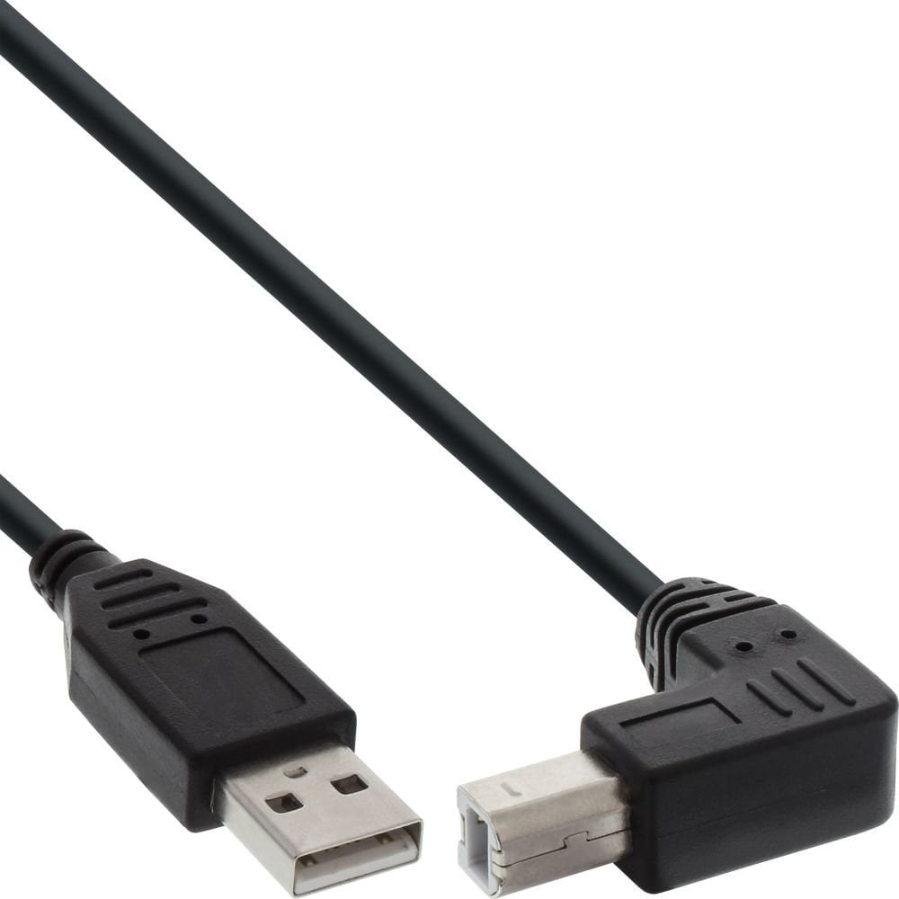 Accesoriu pentru imprimanta inline USB-B 1m Unghi, negru (34510U)