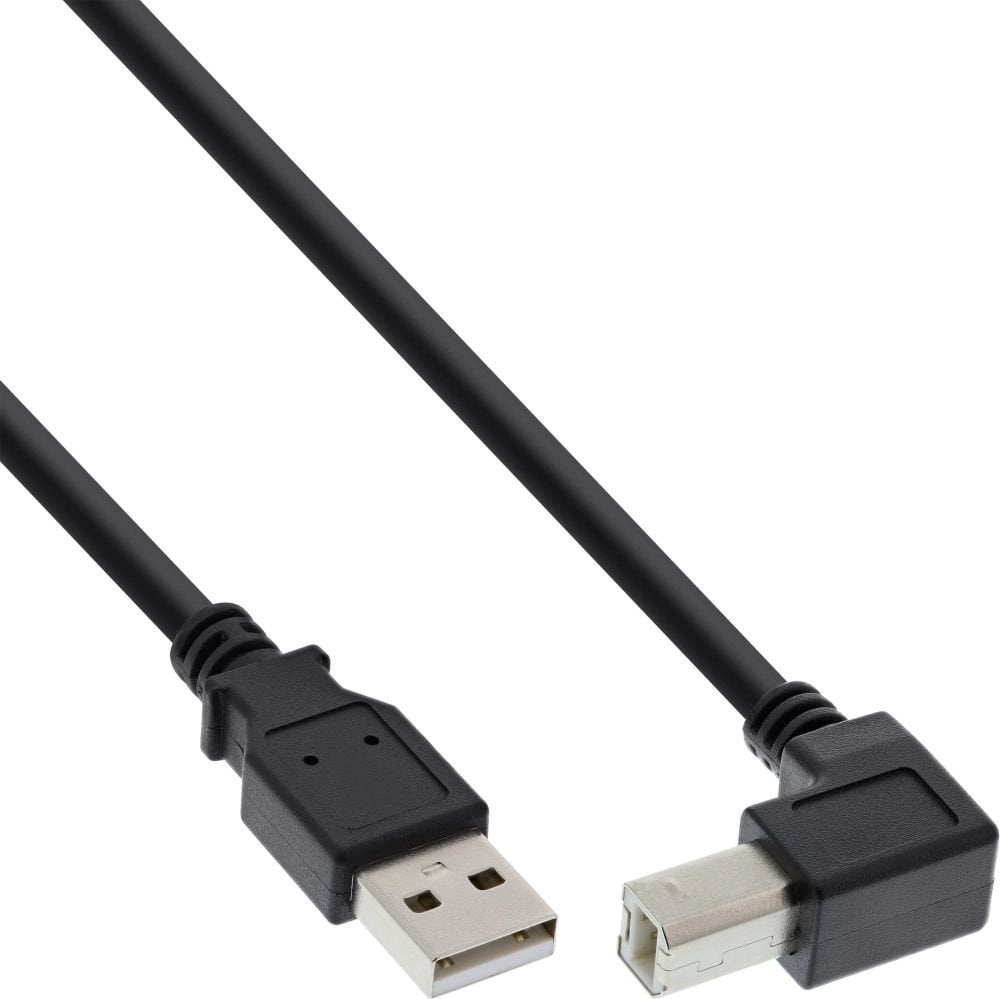 Accesoriu pentru imprimanta inline USB-B 3m unghi, negru (34535U)