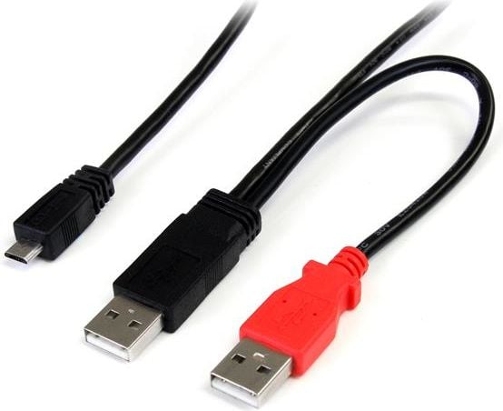 Accesoriu pentru imprimanta startech 2x USB A / B Micro 0,9m (USB2HAUBY3)