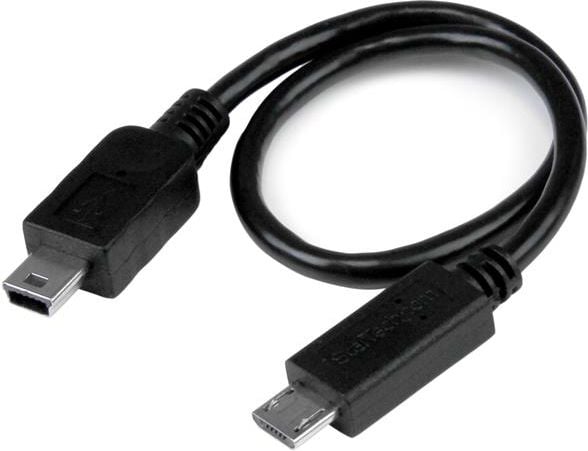 Accesoriu pentru imprimanta startech Micro USB do Mini USB, 0.2m (UMUSBOTG8IN)