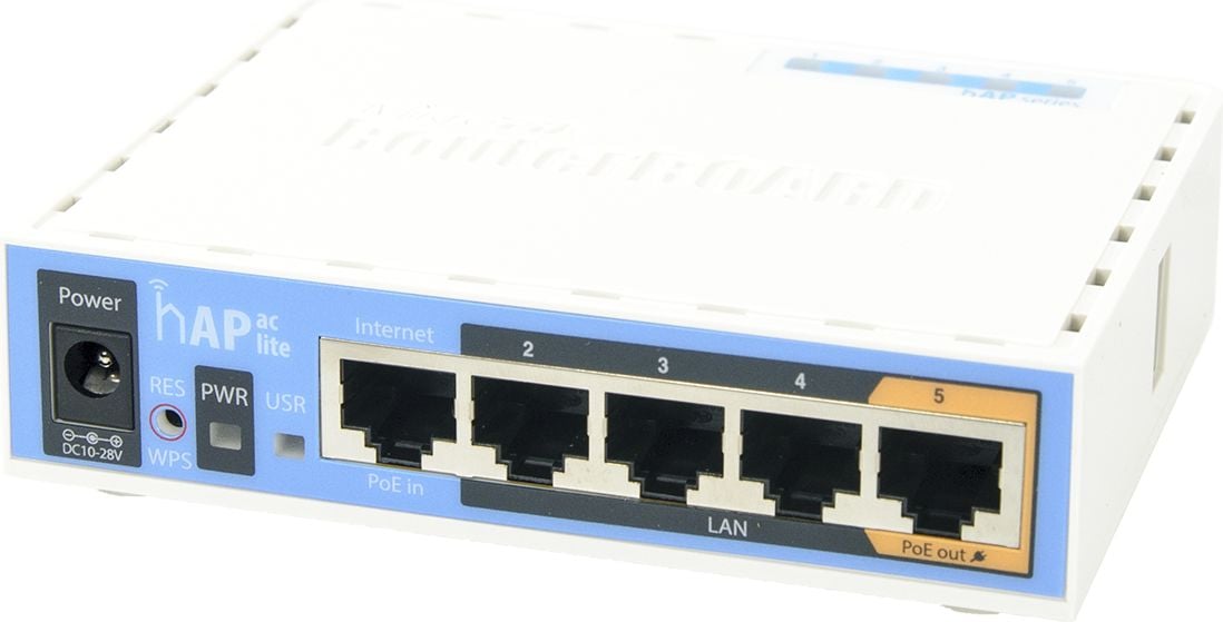 Acces Point-uri - Router Wireless Mikrotik Hap Ac Lite, Dual-Band, 300+433Mbps