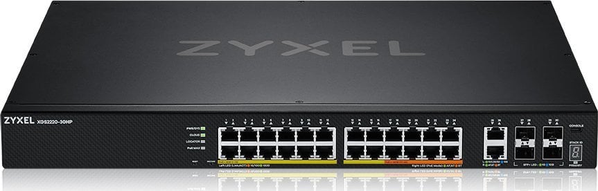 Access Point ZyXEL Punkt dostępu L3 24 porty PoE,10GbE RJ-45, 4 porty 10GbE SFP+ XGS2220-30HP-EU0101F