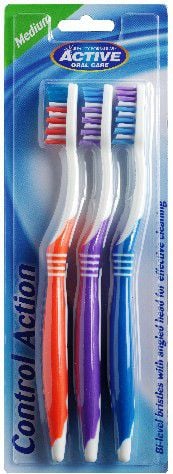 Active Oral Care periuță de dinți Control Action mediu 3buc