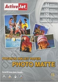 Hartie foto - Hartie foto, ProCart, A4 Premium Mat 125 Gr Activejet, Inkjet, 100 coli, 2880 Dpi