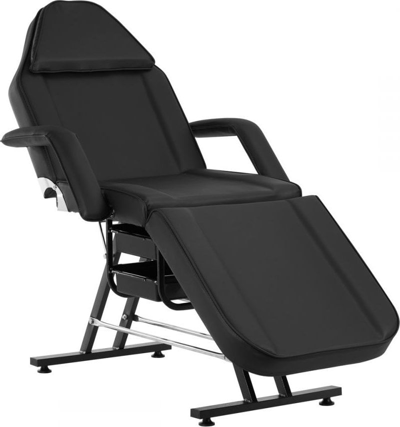 Activeshop Fotel kosmetyczny Sillon z kuwetami czarny