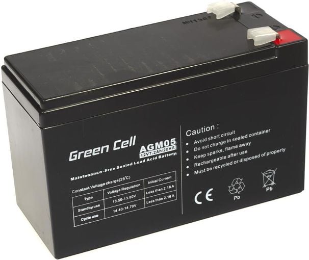 Accesorii UPS-uri - Acumulator Plumb Acid 12V 7.2Ah VRLA AGM Baterie Gel