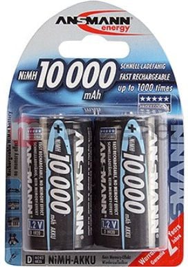 Baterii, acumulatori si incarcatoare - Acumulatori D/R20/HR20 -10 000 mAh /Ansmann /2 buc