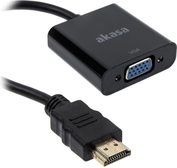 HDMI D-Sub (VGA), 0,20, negru (AK-CBHD15-20BK)