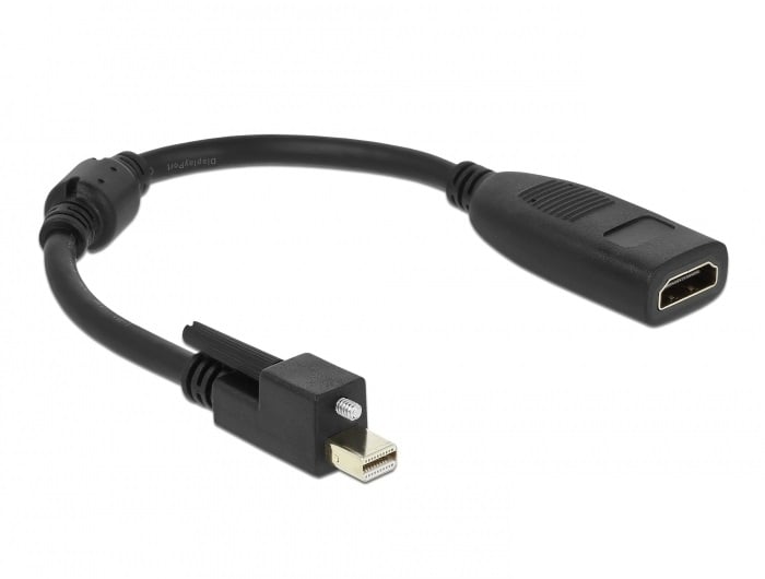 Adaptor mini Displayport 1.2 la HDMI T-M 4K Activ, Delock 62640