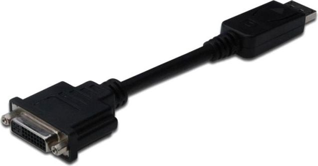 Cabluri si adaptoare - Cablu Assmann, Displayport/DVI-I, 15cm, Negru