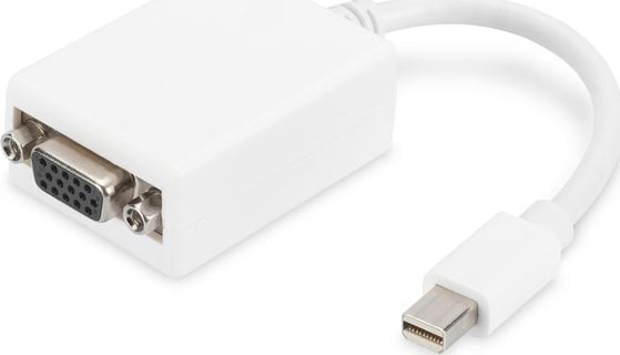 Adaptor AV Digitus DisplayPort Mini - D-Sub (VGA) alb (AK-340407-001-W)