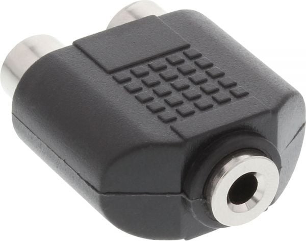 Cabluri si adaptoare - 3.5mm audio jack de sex feminin Mono 2x floare la ureche de sex feminin (99338)