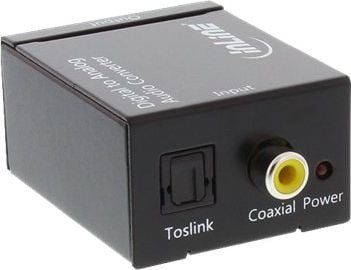 Adaptor AV InLine Toslink - RCA (Cinch) negru (65002)