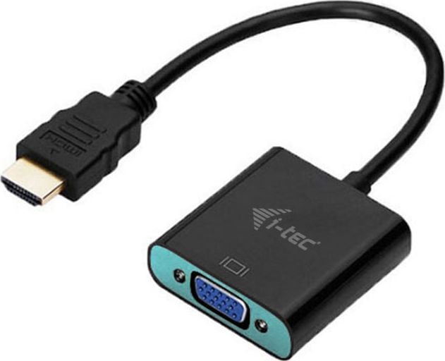 Adaptor AV I-TEC HDMI - D-Sub (VGA) negru (HDMI2VGAADA)