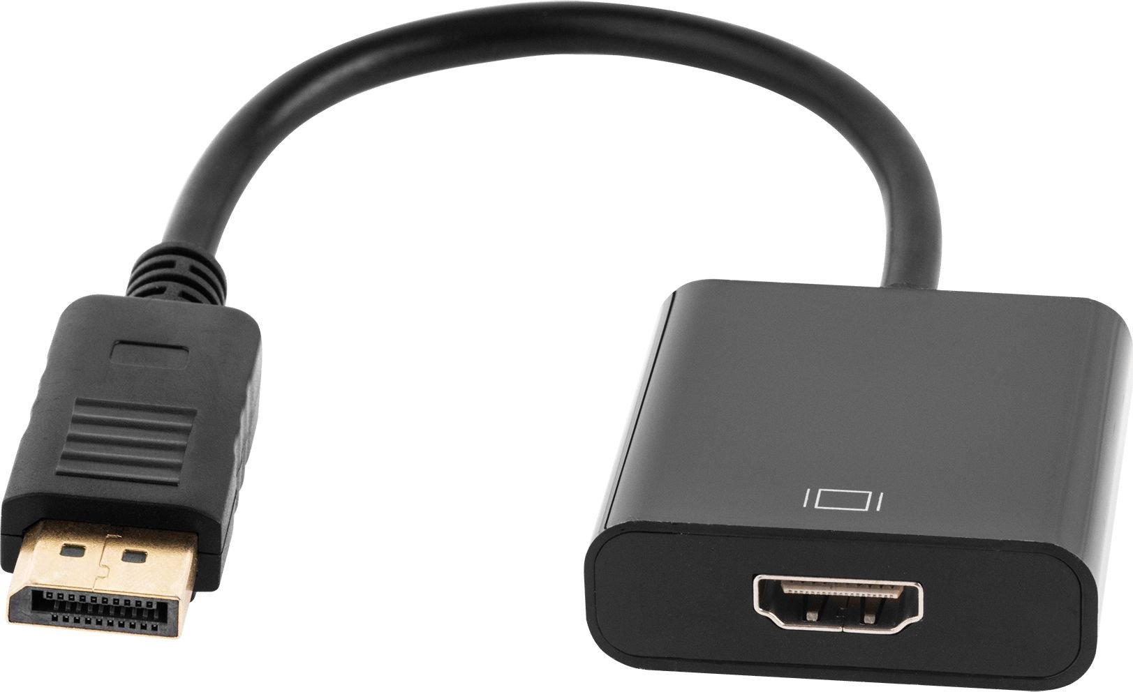 Adapter AV LechPol DisplayPort - HDMI czarny (KOM0850)