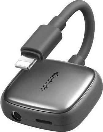 Adaptor AV Mcdodo Lightning la mini mufă AUX de 3,5 mm + Lightning, Mcdodo CA-2740 (gri)