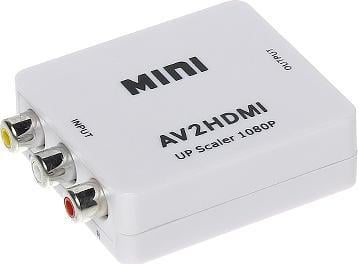 Adaptor AV RCA (Cinch) x3 - HDMI alb (AV/HDMI)