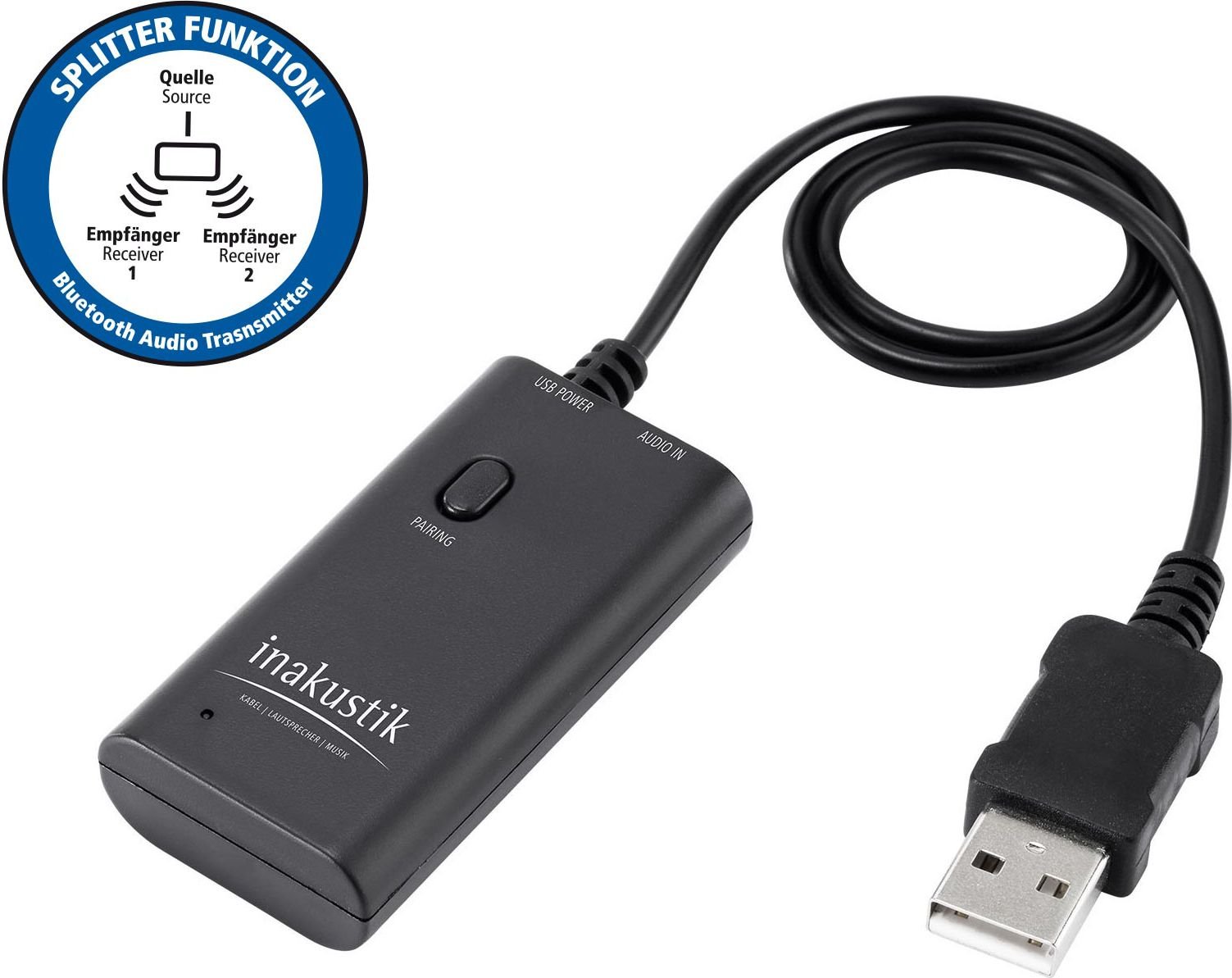 Adaptoare wireless - Adaptor bluetooth Inakustik Premium (00415009)