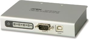 Adapter USB Aten USB - RS-232 Srebrny (UC2324-AT)