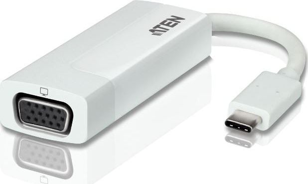 Adaptor ATEN UC3002A-AT, USB-C la VGA, Gri