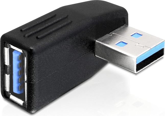 Adaptor Delock 65342, USB 3.0 tata-mama in unghi de 270 de grade orizontal