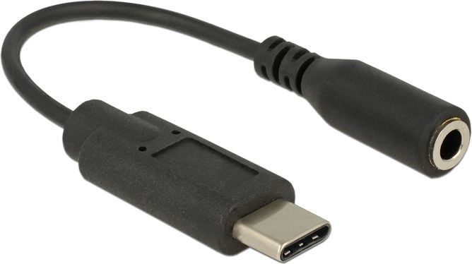 Adaptor audio USB Tip C tata la mufa Stereo mama 14 cm, Delock - 65842