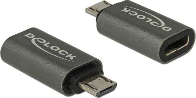 Delock USB-C - Adaptor microUSB gri (65927)