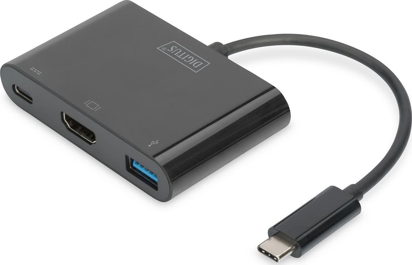 Adaptor USB 3.0 tip `C` -HDMI multiport, 4K, Power delivery, Digitus