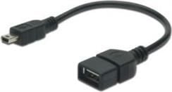 Accesoriu pentru imprimanta assmann cablu adaptor USB, OTG Mini B / M - A / F AK-300310-002-S