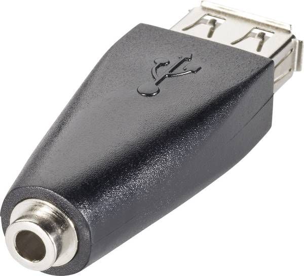 Adaptor USB Goobay Fără USB - mufă 3,5 mm negru (93982)