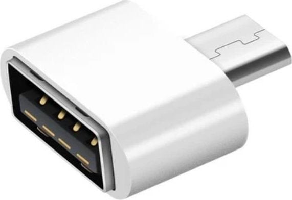 Adaptor USB Hertz AK53B microUSB - USB alb (2092-uniw)