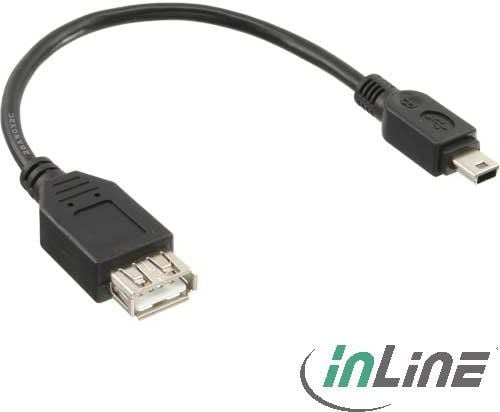 Accesoriu pentru imprimanta inline USB A / Mini USB 5pin, 0,2M, negru (33500C)