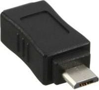 Adaptor USB InLine microUSB - miniUSB Negru (31602)