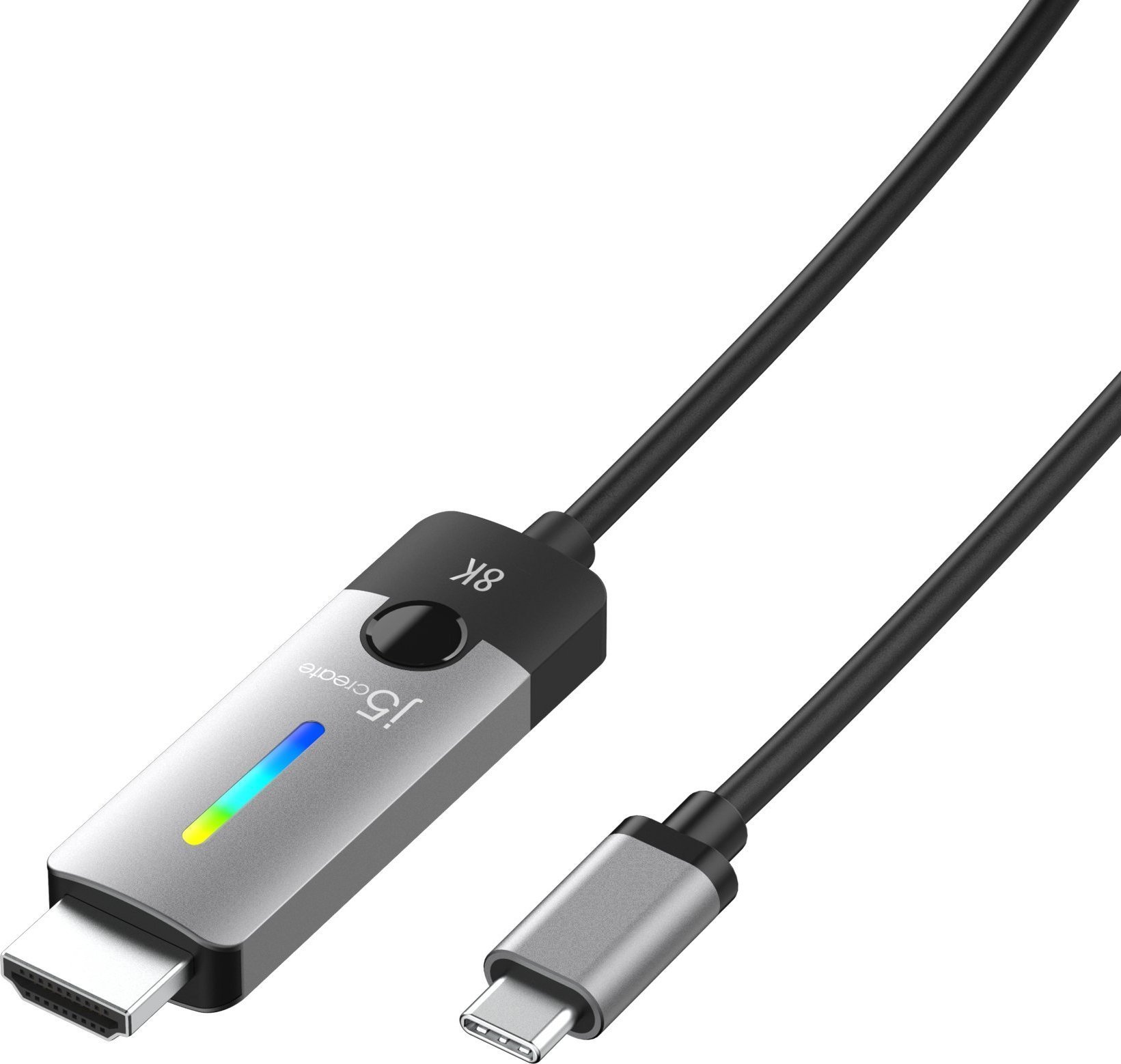 Adaptor USB j5create j5create JCC157 1,79 m USB Type-C HDMI Negru, Gri
