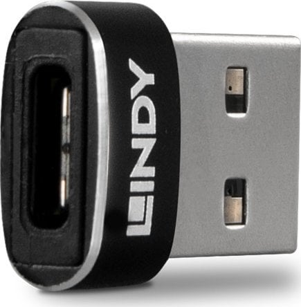 Adaptor USB Lindy 41884 USB-C - USB Negru (41884)