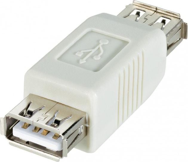 USB A - USB A (mufă jack) Alb (327060)