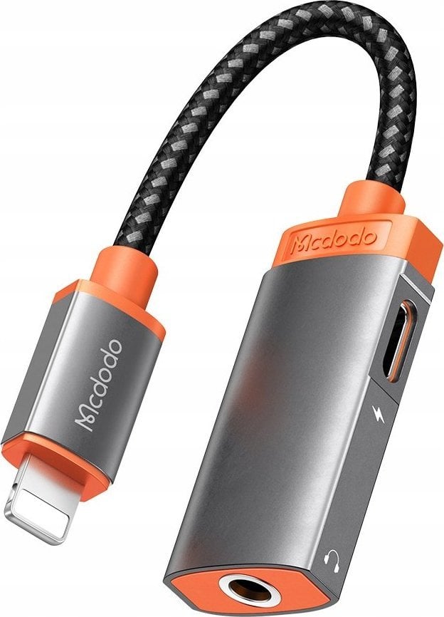 Adaptor USB Mcdodo CA-6710 Lightning - mufă 3,5 mm argintie (CA-6710)