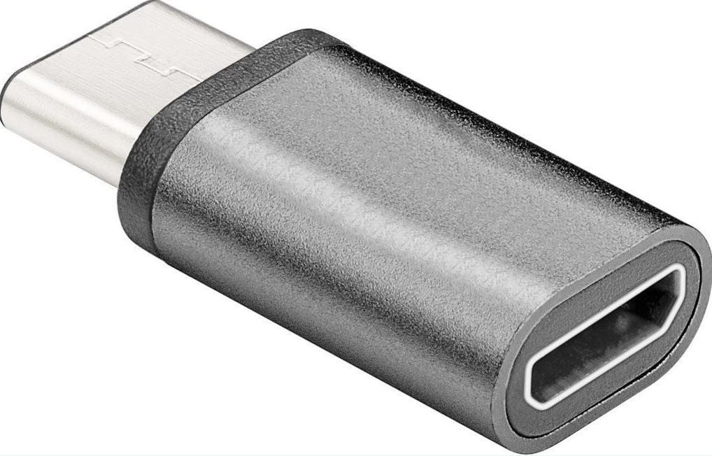 Adaptor USB MicroConnect USB-C - microUSB Silver (USB3.1CMBF)