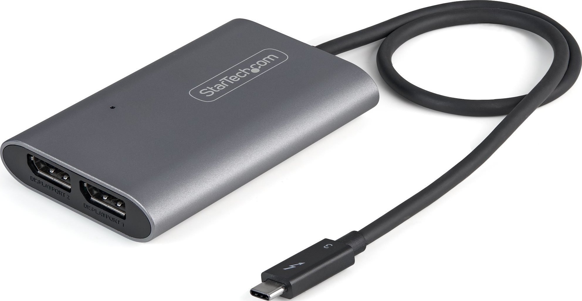 Adaptor USB StarTech Adaptor cablu StarTech TB32DP14 0,46 m Thunderbolt 3 2 x DisplayPort Silver