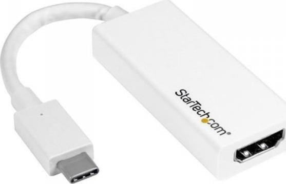 Adaptor StarTech USB - HDMI alb (CDP2HD4K60W)