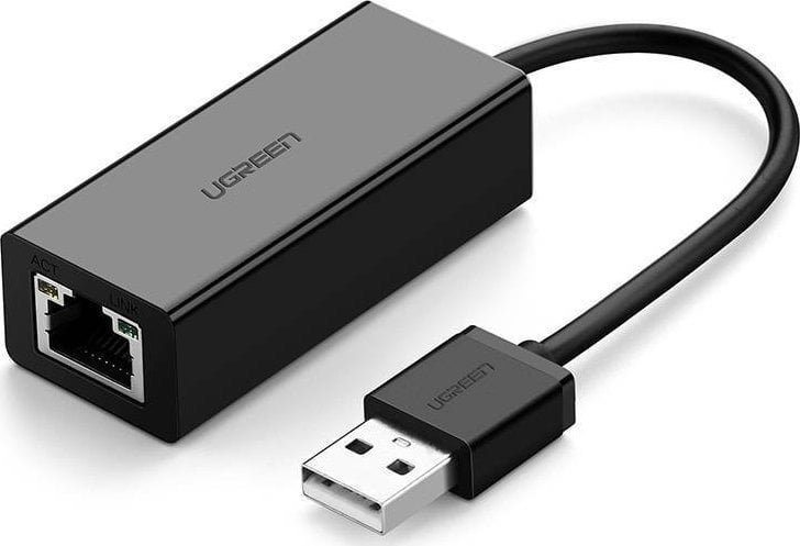 Adapter USB Ugreen UGREEN CR110 Adapter sieciowy USB do RJ45 (czarny)