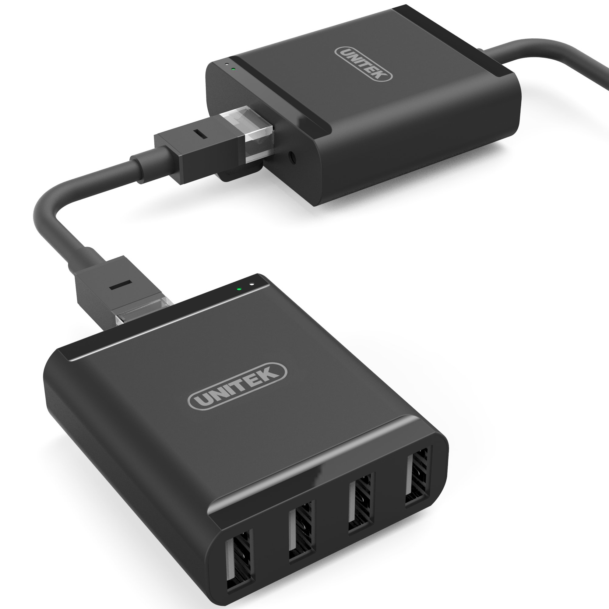 Cablu de date Unitek Y-2516, USB 2.0, 4 x USB, Negru