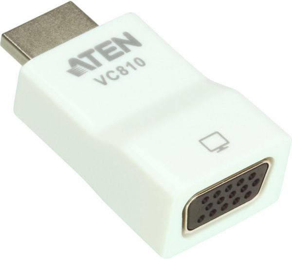 Adaptor AV Aten HDMI - D-Sub (VGA) alb (VC810-AT)