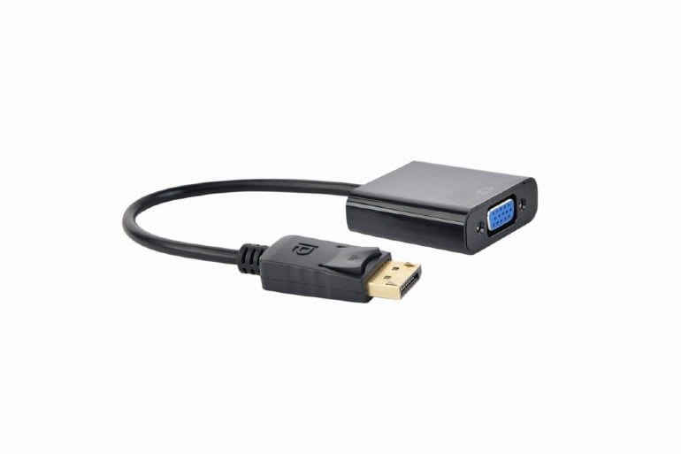 Adaptor Displayport tata la VGA mama, Gembird, A-DPM-VGAF-02, negru