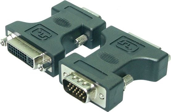 Adaptor DVI-I (24 + 5) mama la VGA D-sub 15 pini tata, LOGILINK