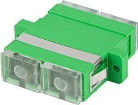 Adaptor fibră optică Lanberg SM SC/APC capac de capăt transparent duplex 20 buc