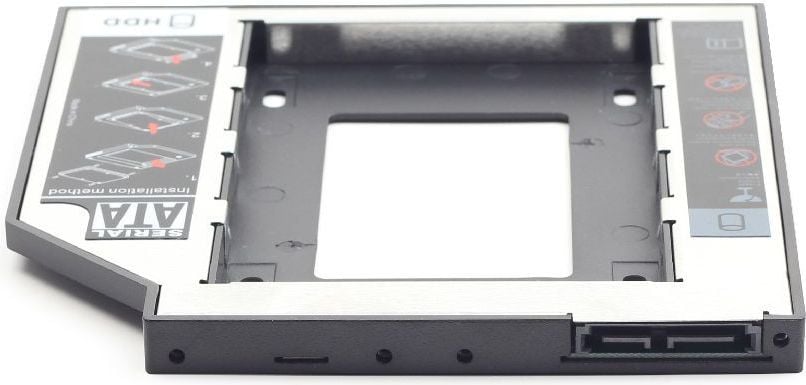 Adaptor HDD Caddy Gembird HDD/SSD, pentru unitati optice de tipul 12.7 mm